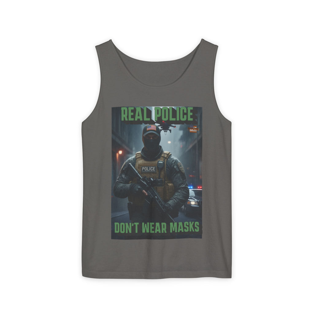 Real Police Don't Wear Masks Unisex Cotton Tank Top