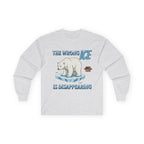 The Wrong ICE is Disappearing Long Sleeve Cotton Gildan Tee