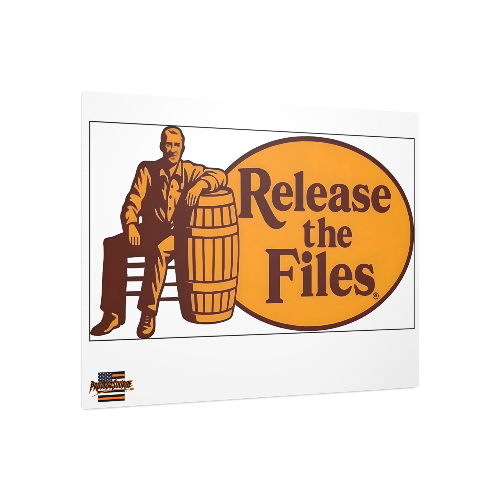 Release The Files Protest Sign, Durable Foam Board Art, Framable for Home, Unique Decor, Wall Art, Civil Rights Awareness, Gift for Activists