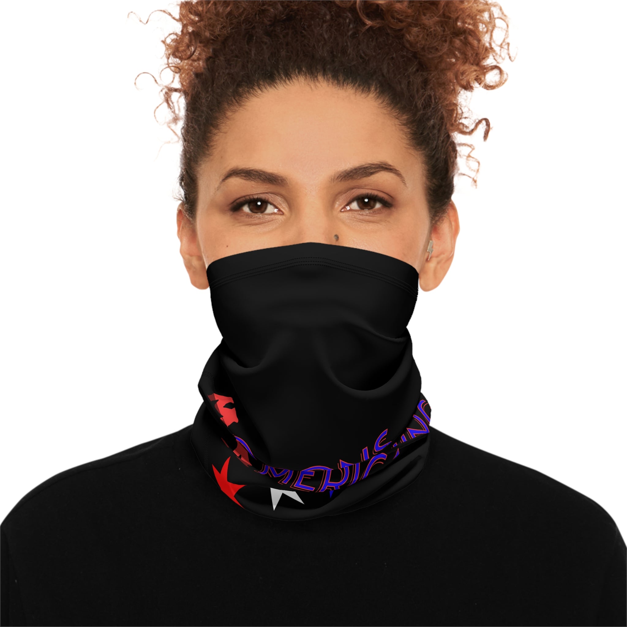 Morons Are Governing America Winter Neck Gaiter with Drawstring, Protest Gear, Winter Accessories, Outdoor Wear, Gift for Activists, Cozy Neckwarmer