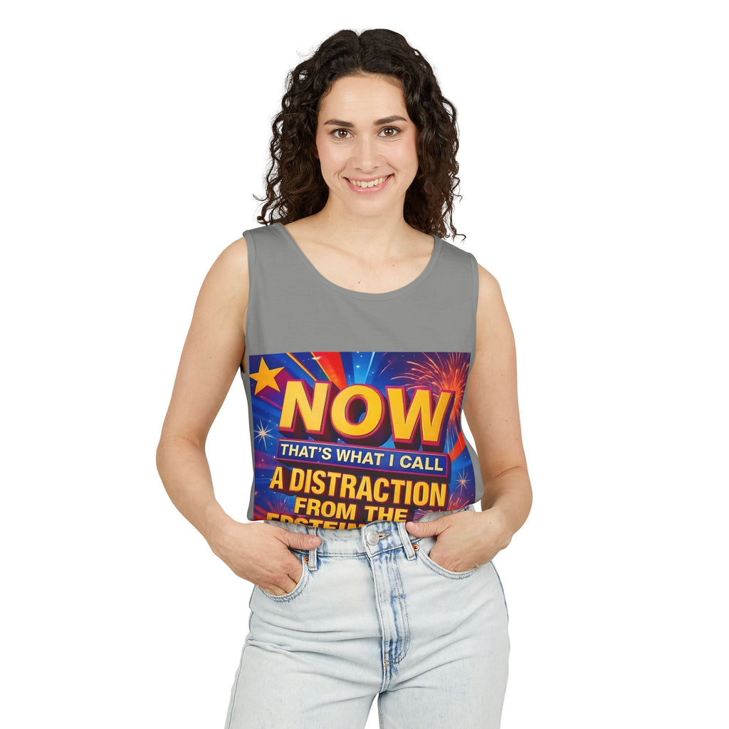 Now That's What I Call A Distraction Unisex Cotton Tank Top