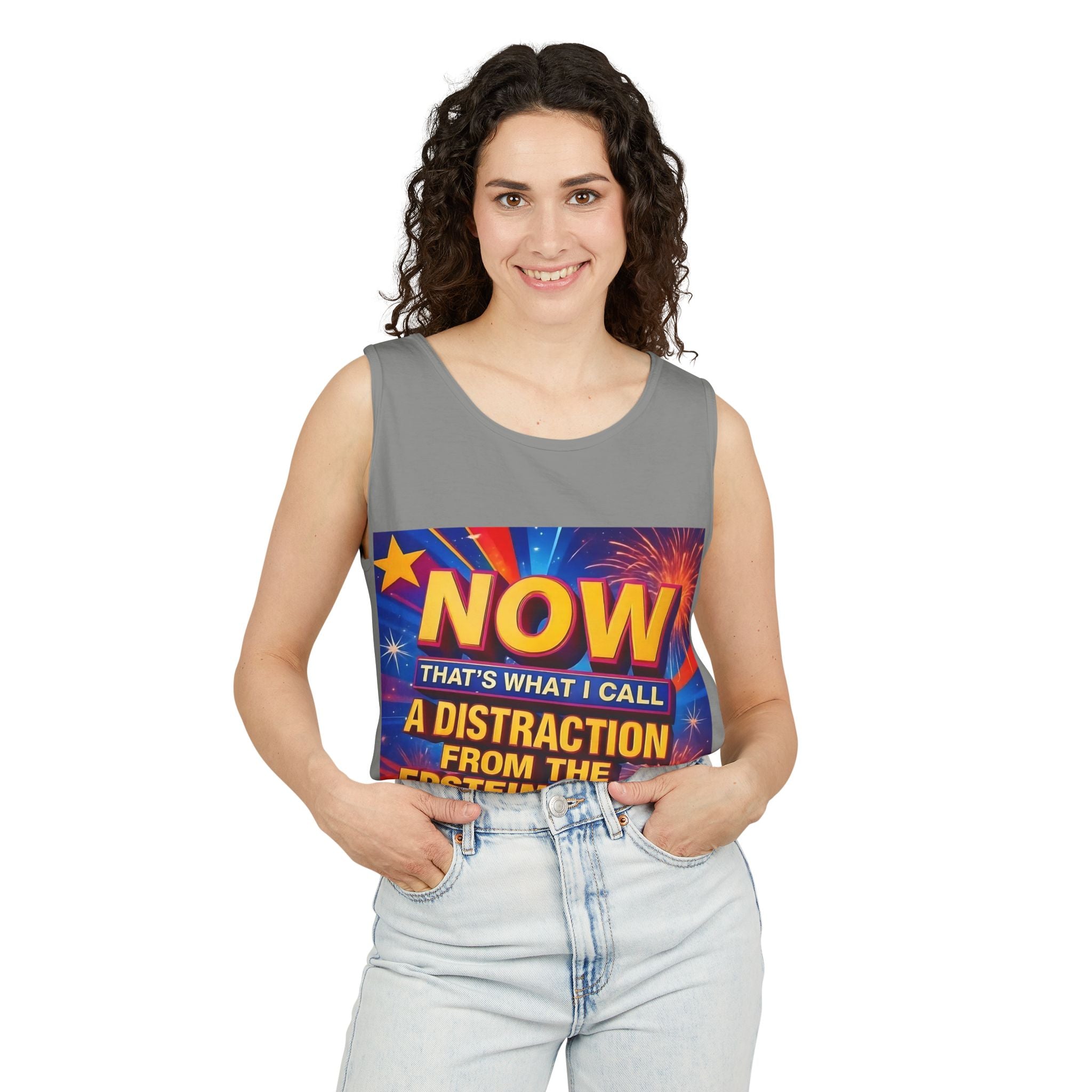Now That's What I Call A Distraction Unisex Cotton Tank Top
