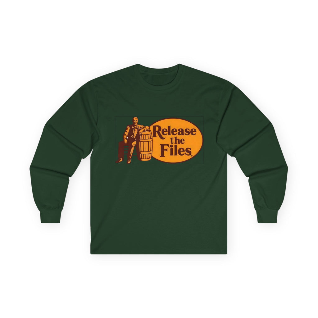 Release The Files Long Sleeve Cotton Gildan Tee