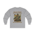 The Only Minority Destroying America Long Sleeve Cotton Gildan Tee