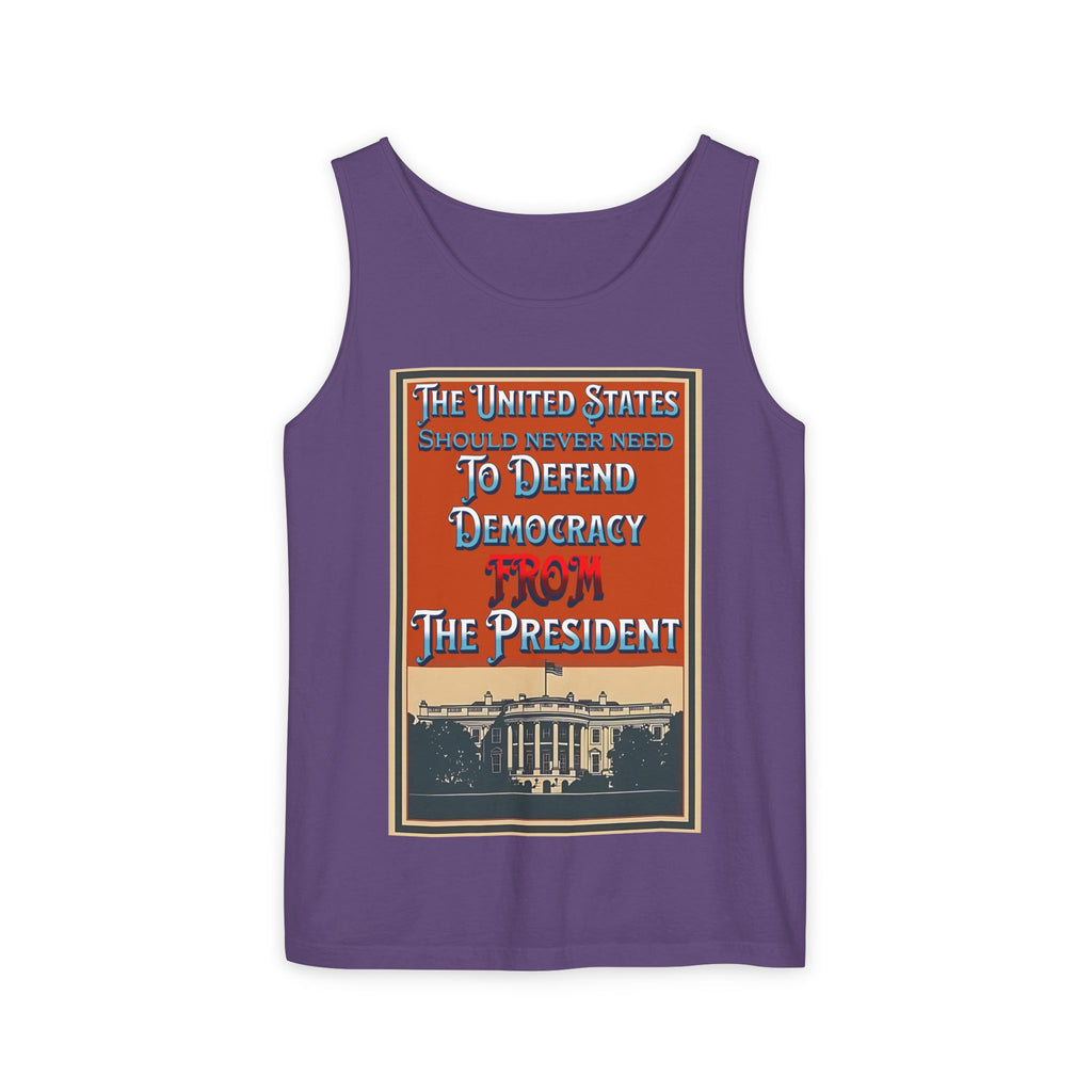 Defending Democracy Unisex Cotton Tank Top