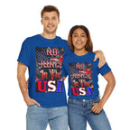 No Kings in the USA Unisex Heavy Cotton Gildan Tee, Casual Wear, Gift for Activists, Comfortable Protest Wear