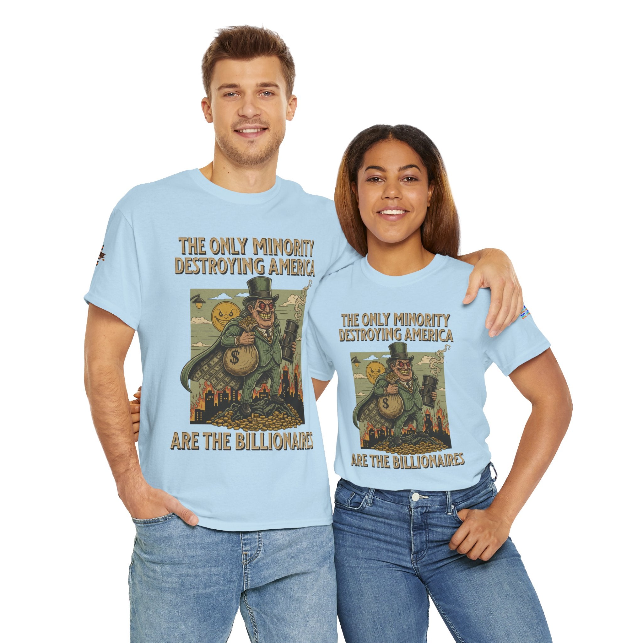 The Only Minority Destroying America Unisex Heavy Cotton Gildan Tee, Casual Wear, Gift for Activists, Comfortable Protest Wear