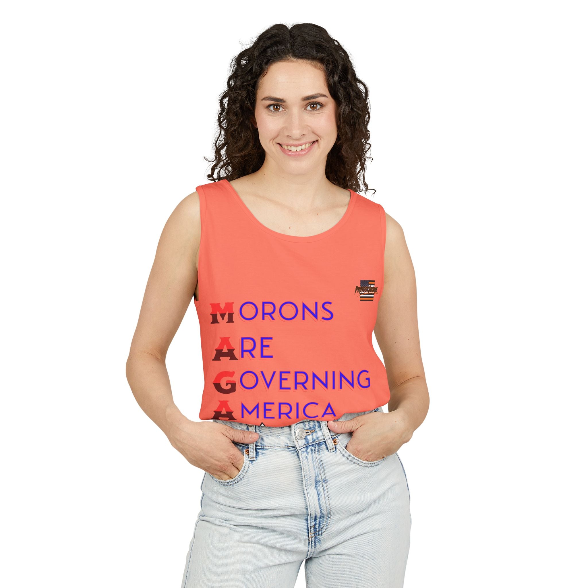 Morons Are Governing America Unisex Cotton Tank Top