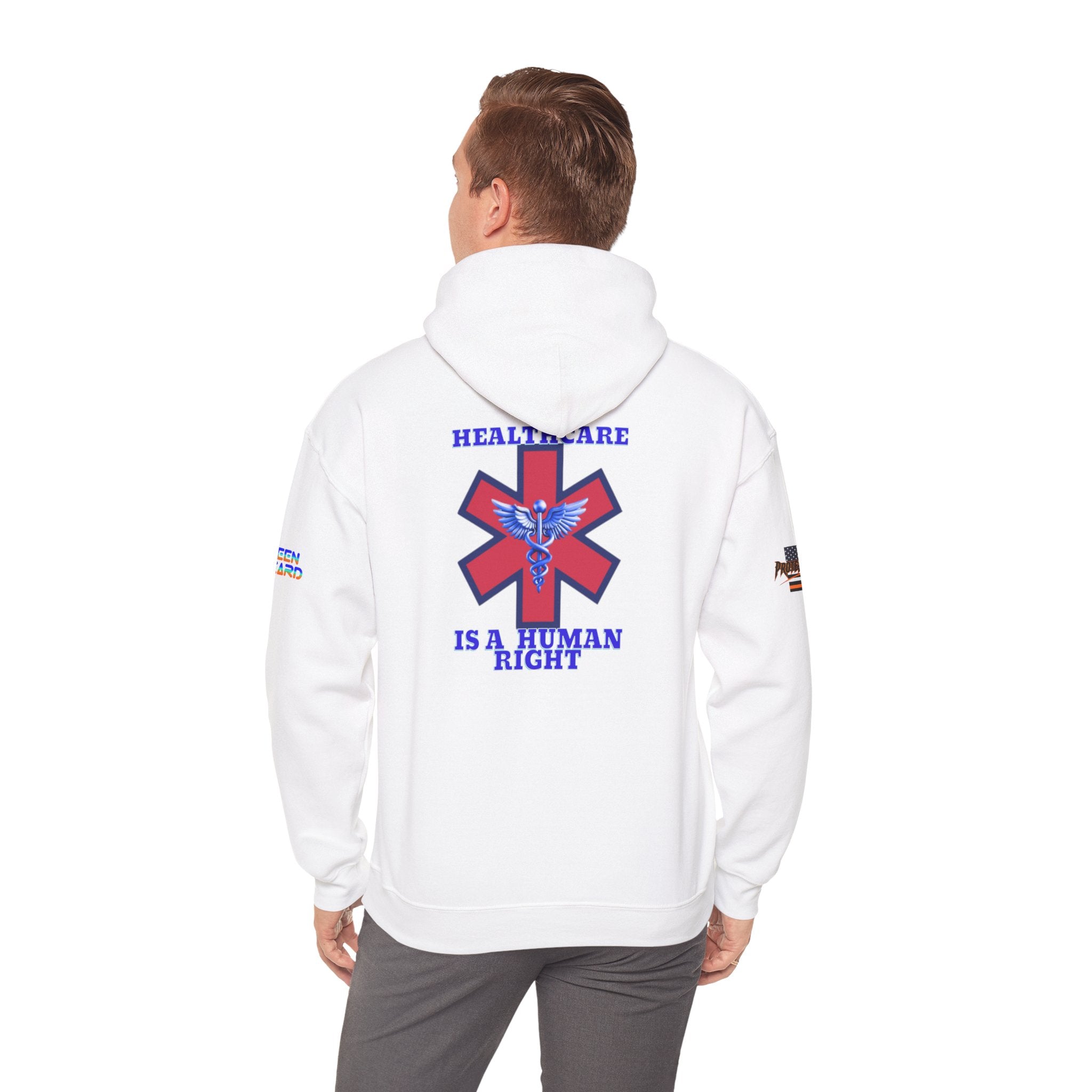 Healthcare is a Human Right Unisex Heavy Blend Gildan Hoodie