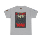 No Troops on American Streets Unisex Heavy Cotton Gildan Tee, Casual Wear, Gift for Activists, Comfortable Protest Wear