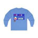 Obama 2028 Long Sleeve Cotton Gildan Tee