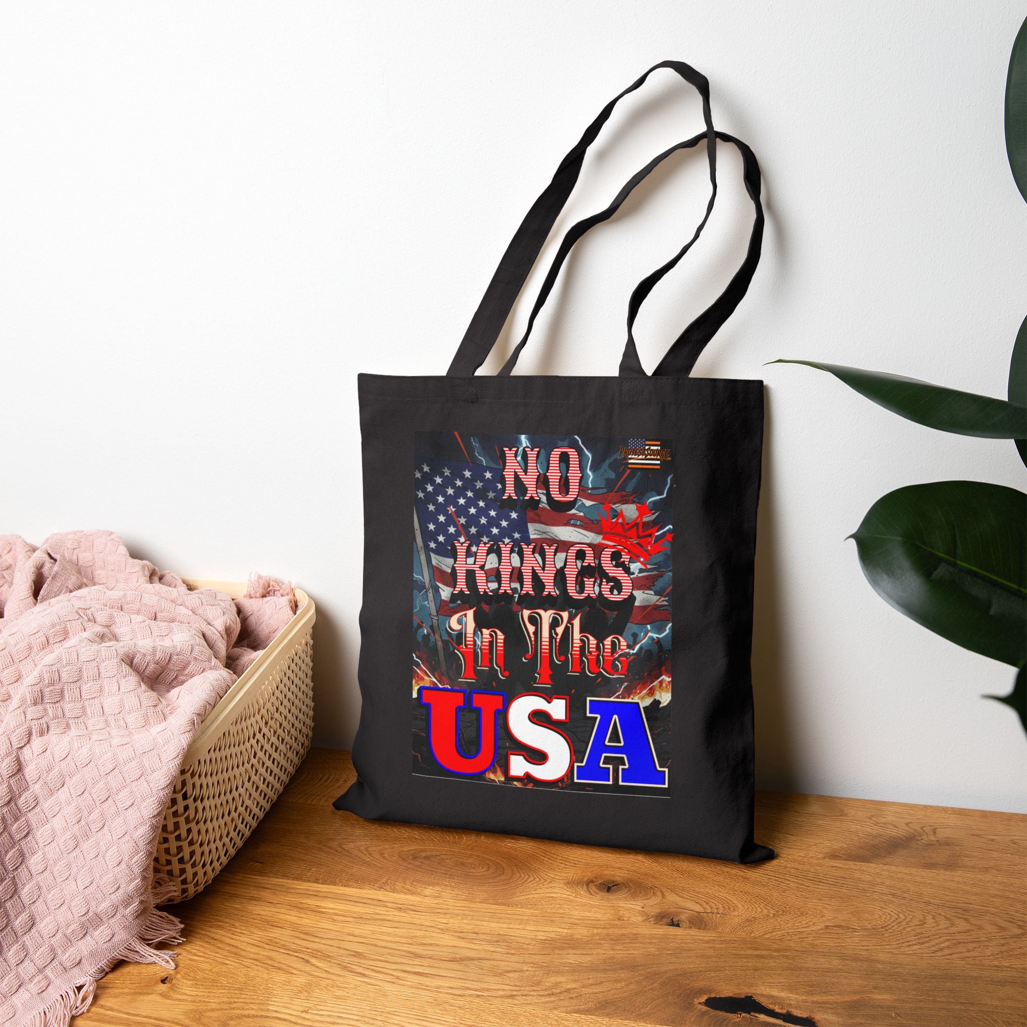 No Kings in the USA Cotton Canvas Tote Bag