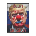 Agent Krasnov 18"X24" Plastic Protest Yard Sign w/Wire Frame