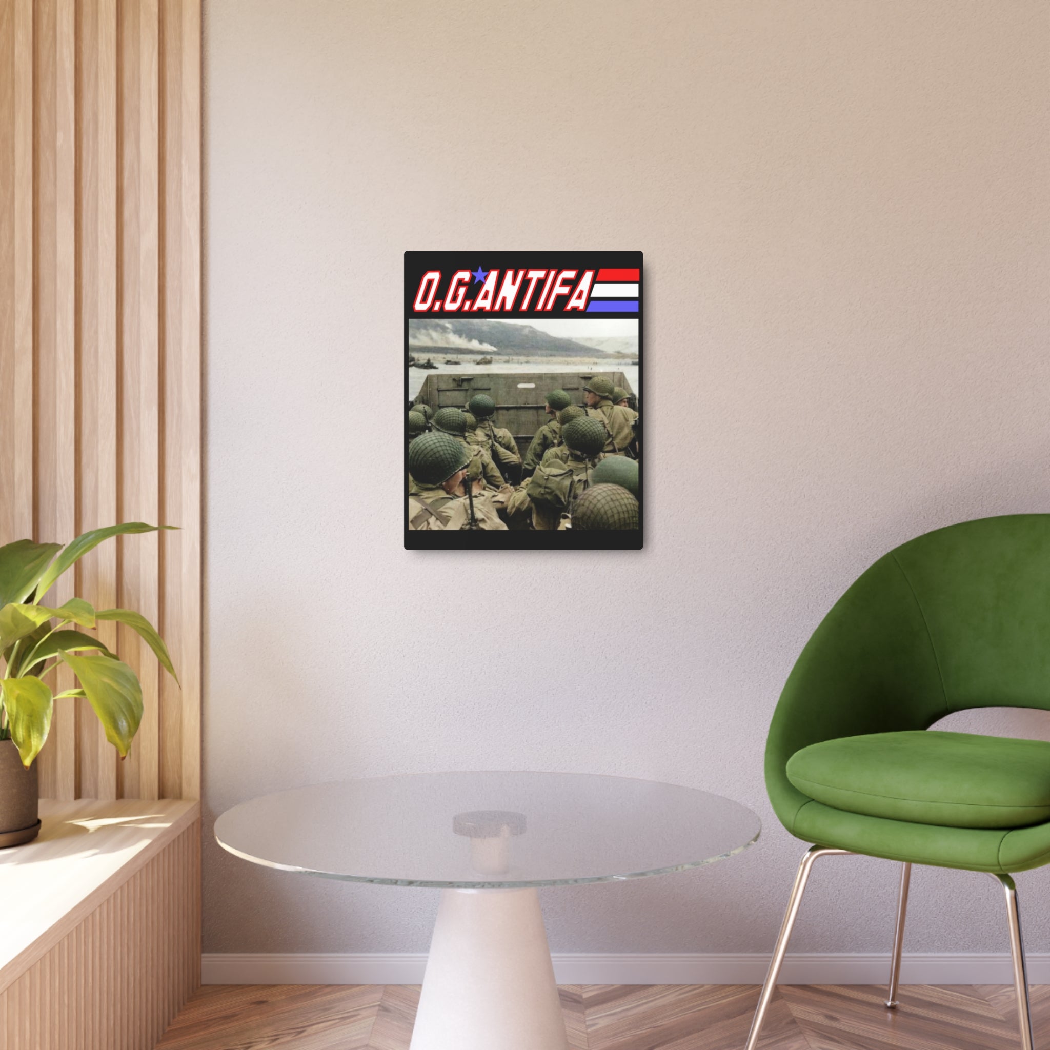 Original Antifa 16" X 20" Aluminum Metal Protest Sign