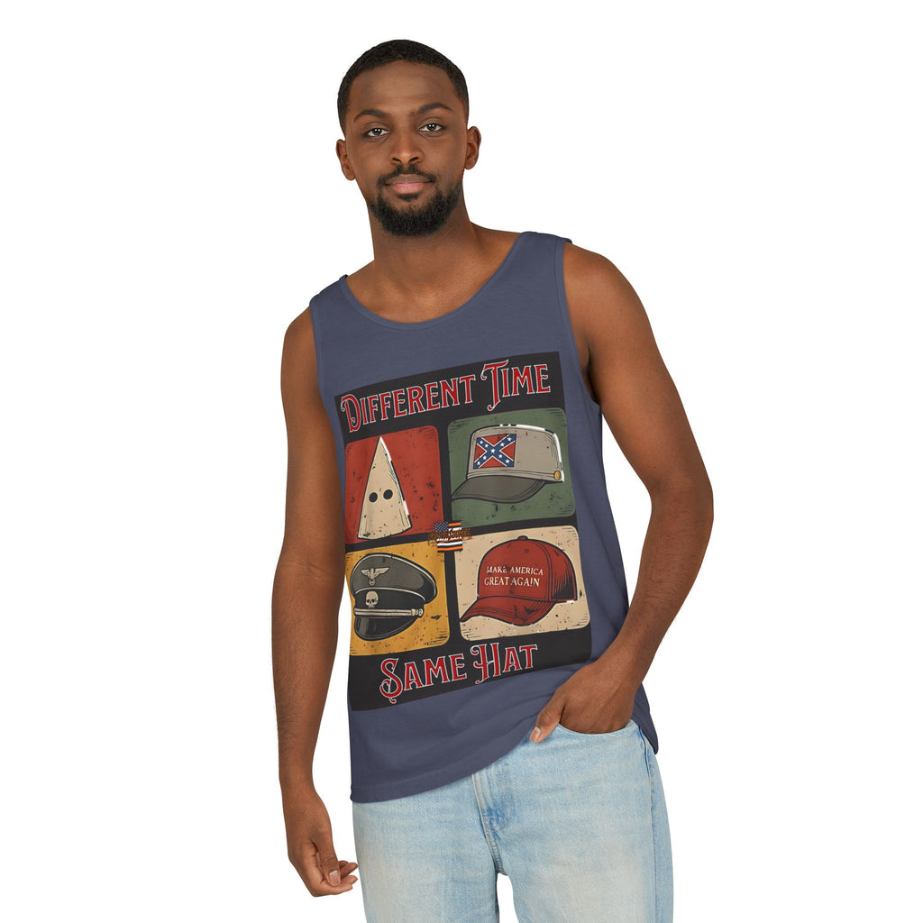 Different Time, Same Hat Unisex Cotton Tank Top
