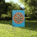 Nobody Is Illegal on Stolen Land 18"X24" Plastic Protest Yard Sign w/Wire Stand