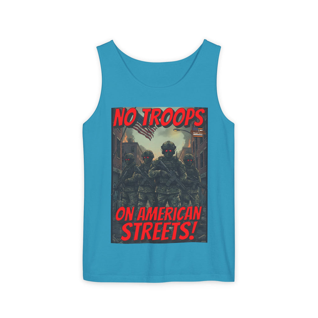 No Troops On American Streets Unisex Cotton Tank Top