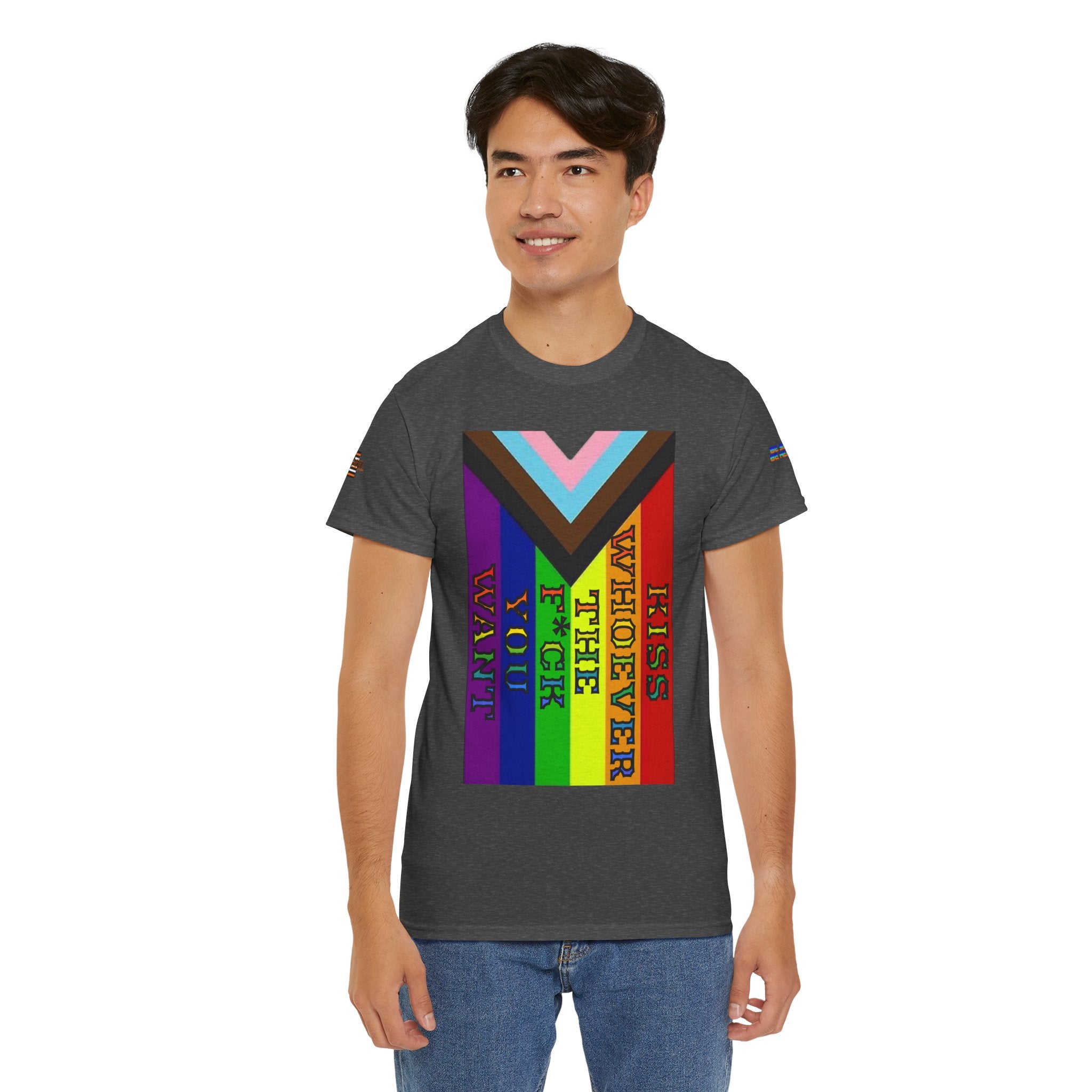 Kiss Whoever The F*ck You Want Unisex Heavy Cotton Gildan Tee