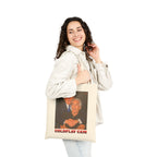 Trump and Epstein Coldplay Cam Cotton Canvas Tote Bag