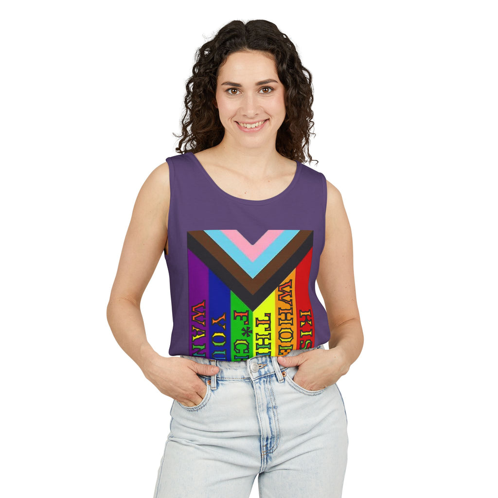 Kiss Whoever The F*ck You Want Unisex Cotton Tank Top