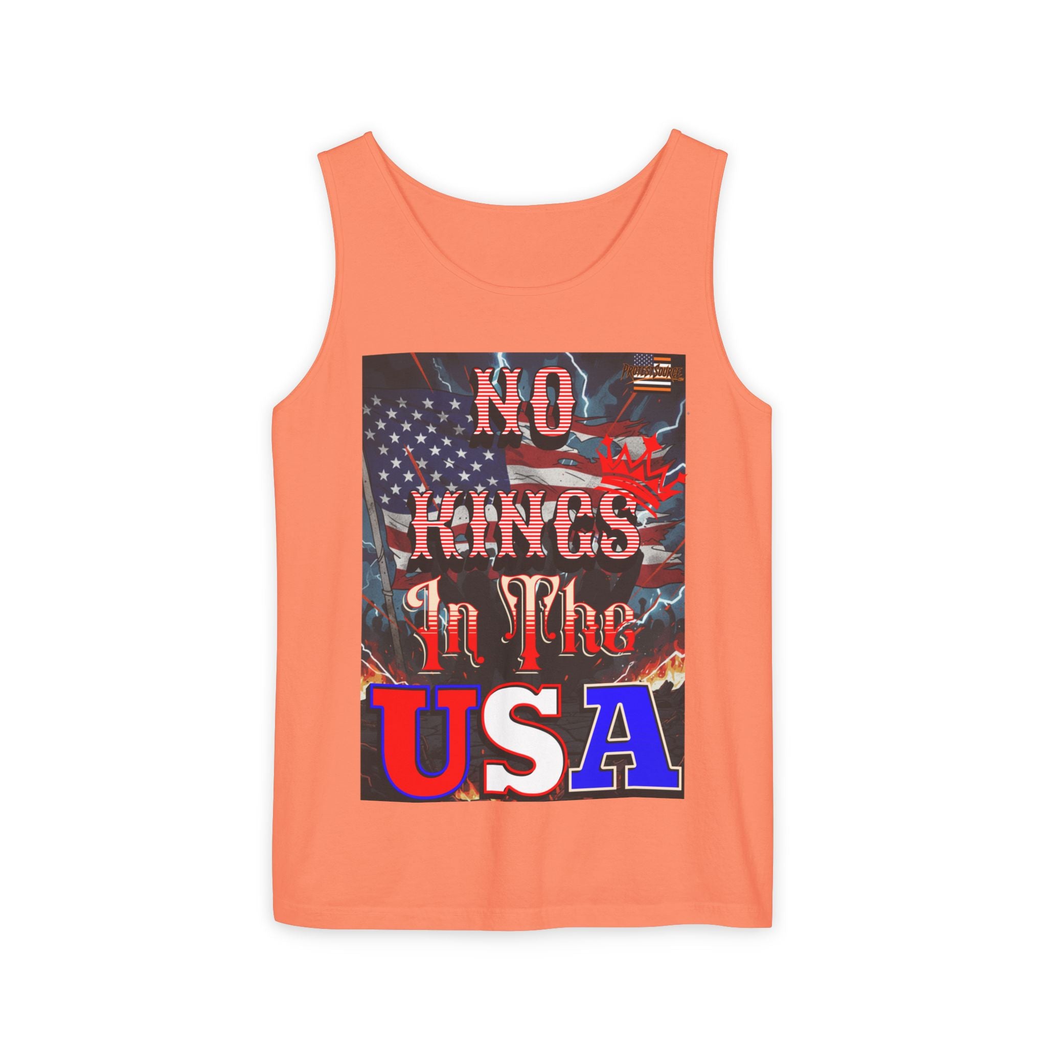 No Kings In The USA Unisex Cotton Tank Top