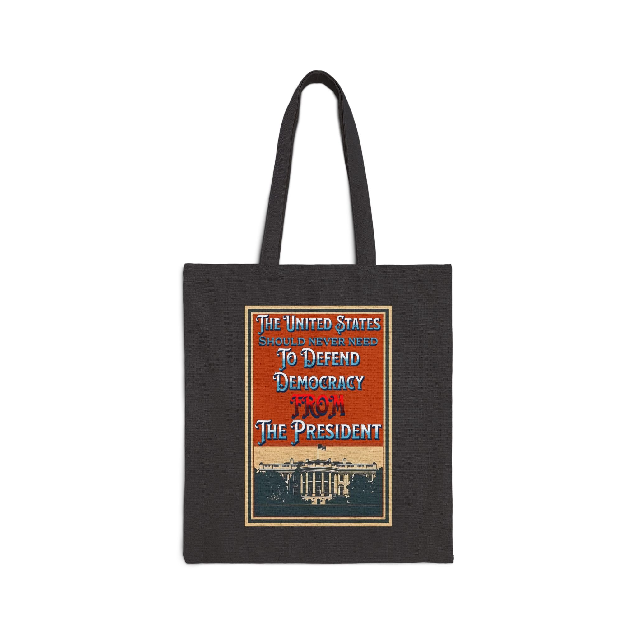 Defending Democracy Cotton Canvas Tote Bag