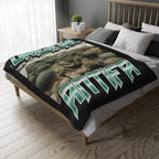Original Antifa 60" X 80" Velveteen Microfiber Blanket