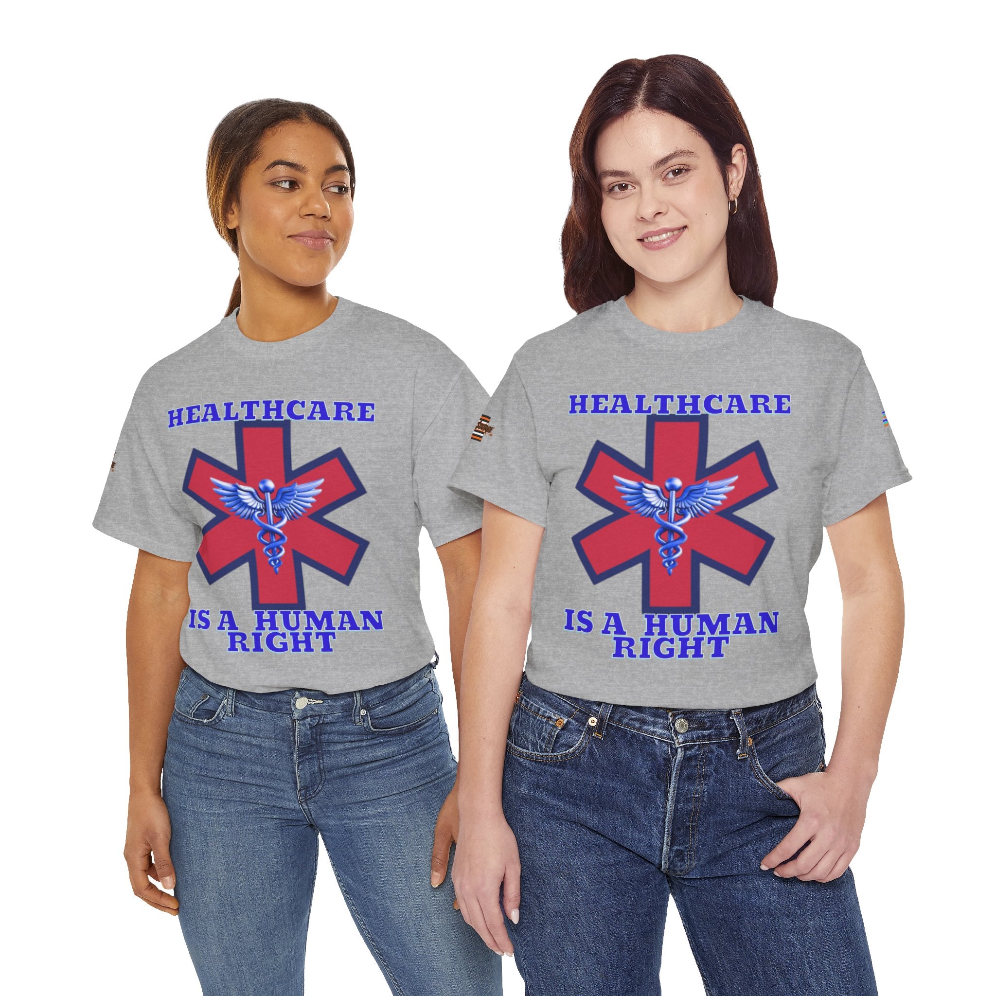 Healthcare is a Human Right Unisex Heavy Cotton Gildan Tee