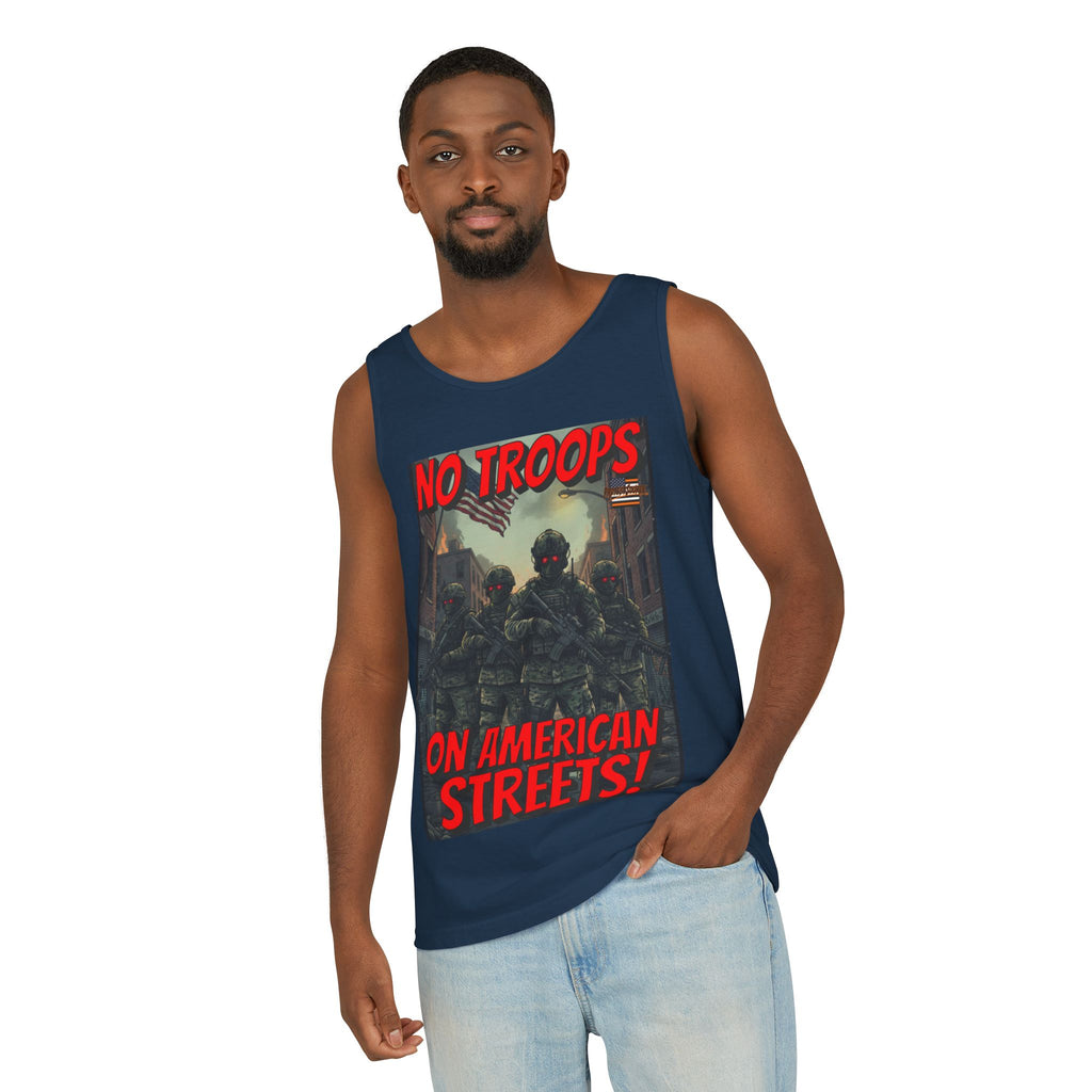 No Troops On American Streets Unisex Cotton Tank Top