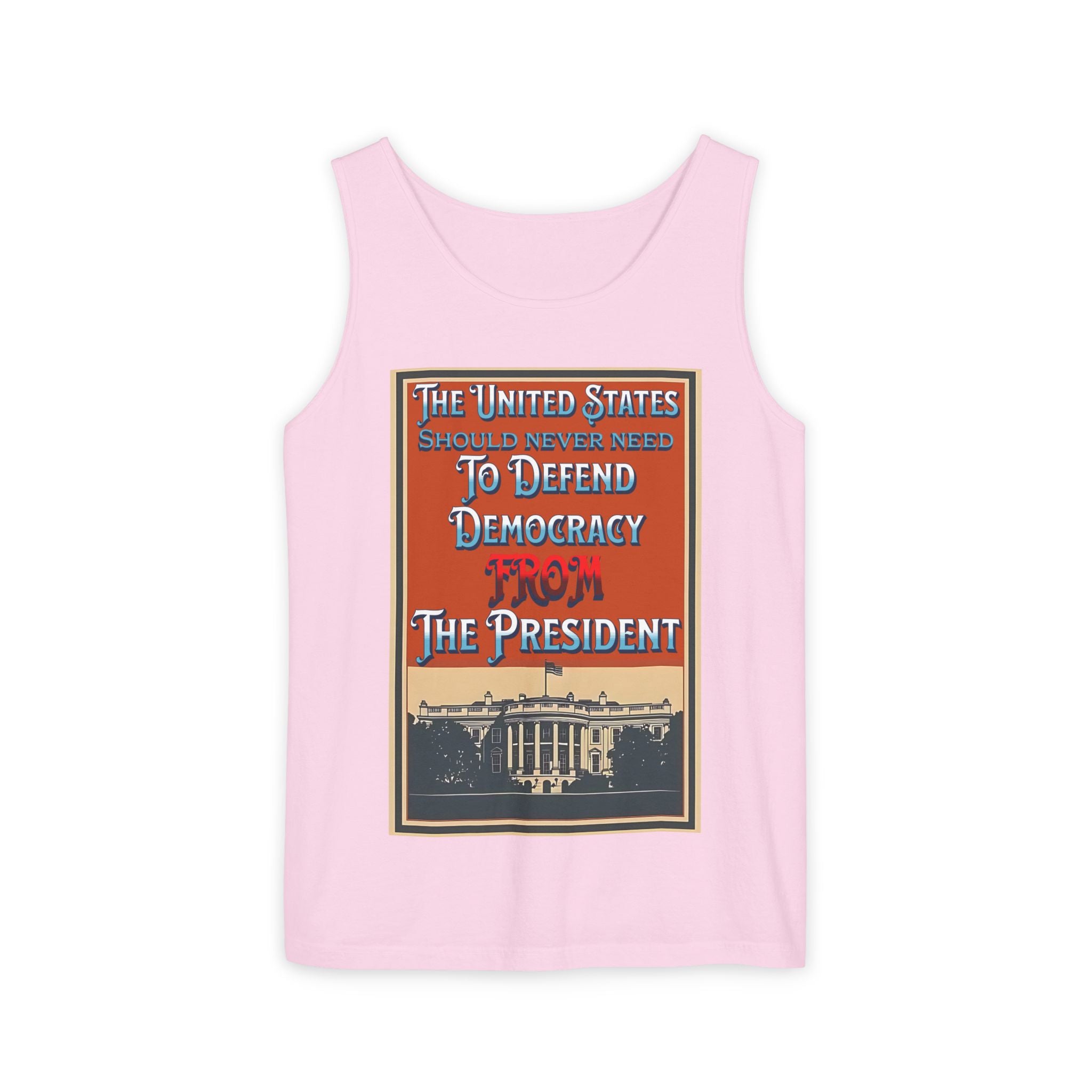 Defending Democracy Unisex Cotton Tank Top