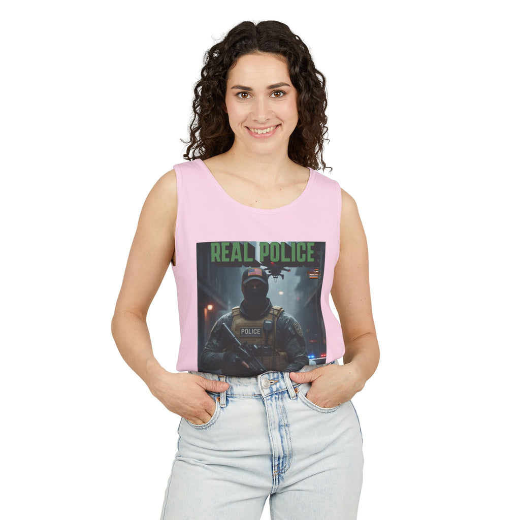 Real Police Don't Wear Masks Unisex Cotton Tank Top