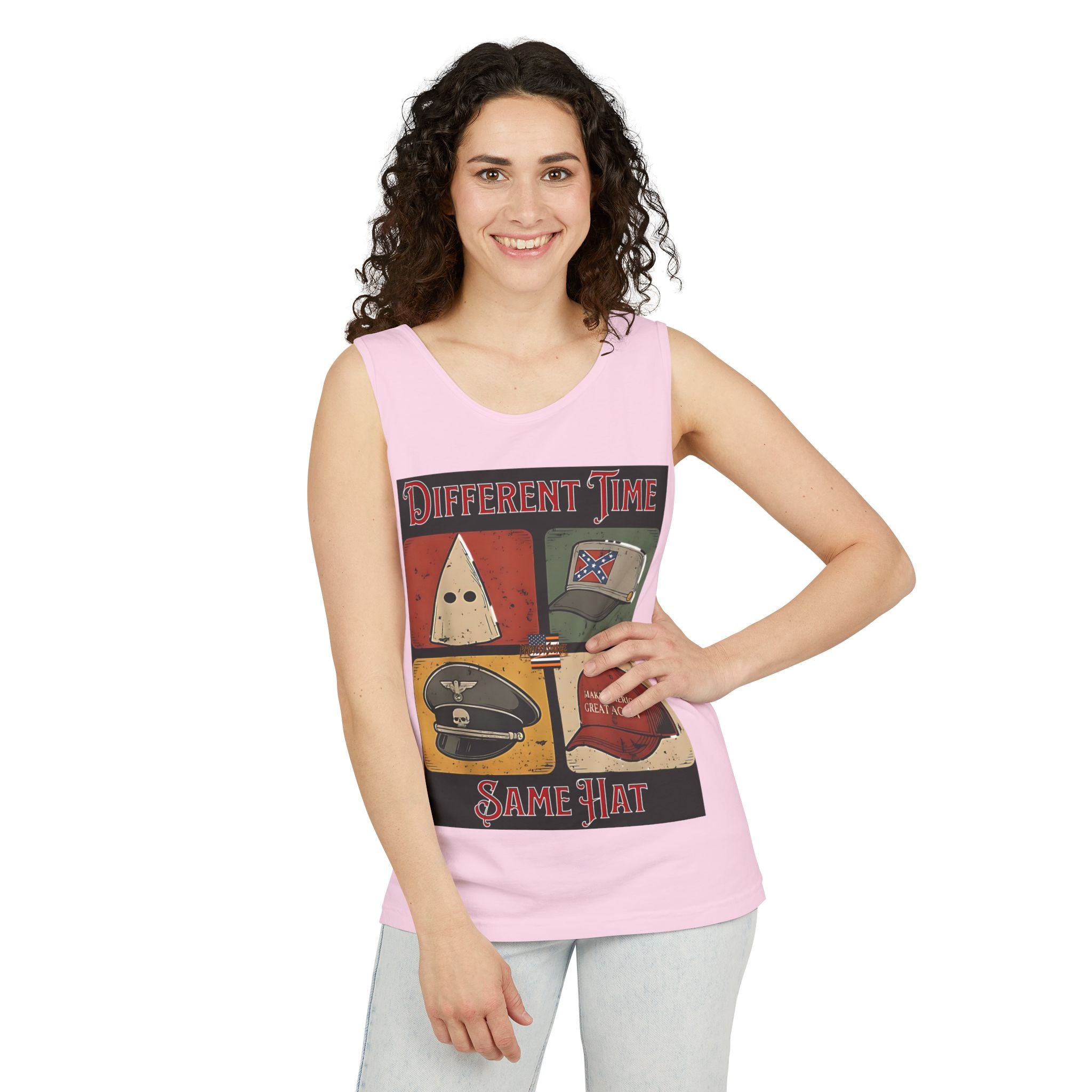 Different Time, Same Hat Unisex Cotton Tank Top