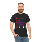 Morons Are Governing America Unisex Heavy Cotton Gildan Tee, Casual Wear, Gift for Activists, Comfortable Protest Wear