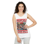 Respect Existence or Expect Resistance Unisex Cotton Tank Top