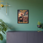 Free Speech Aluminum Metal Protest Sign