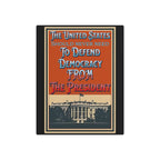 Defending Democracy 16"X20" Aluminum Metal Protest Sign