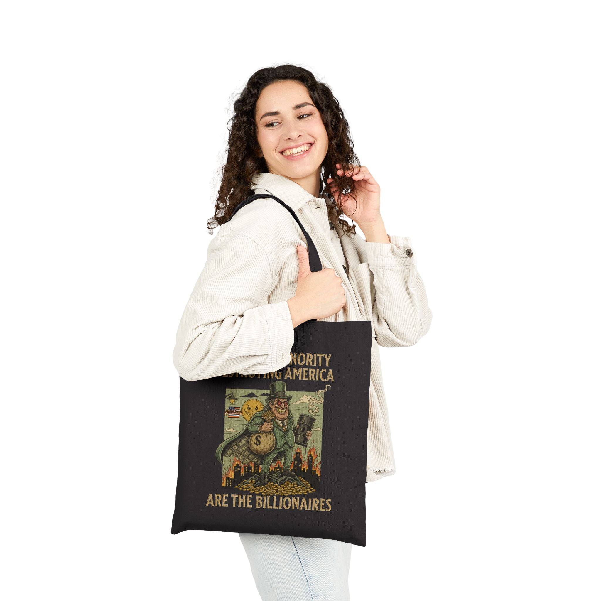 The Only Minority Destroying America Cotton Canvas Tote Bag