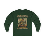 The Only Minority Destroying America Long Sleeve Cotton Gildan Tee