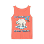 The Wrong ICE is Disappearing Unisex Cotton Tank Top