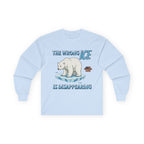The Wrong ICE is Disappearing Long Sleeve Cotton Gildan Tee