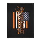 Closed Due to the Rise of Fascism 60" X 80" Velveteen Microfiber Blanket