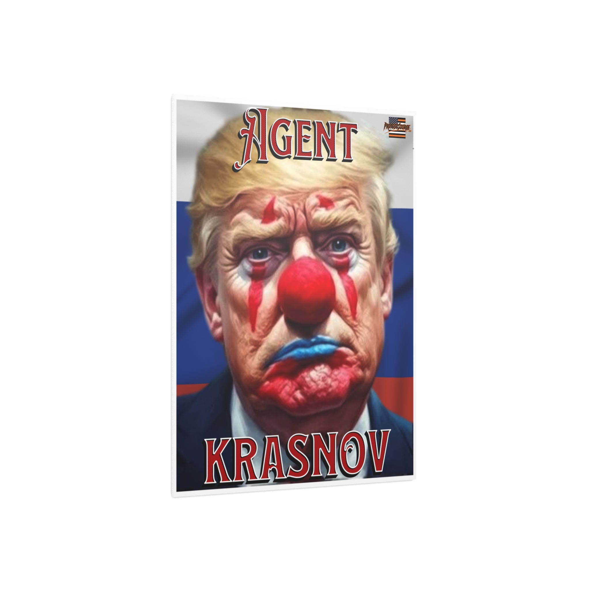 Agent Krasnov Protest Sign, Durable Foam Board Art, Framable for Home, Unique Decor, Wall Art, Civil Rights Awareness, Gift for Activists