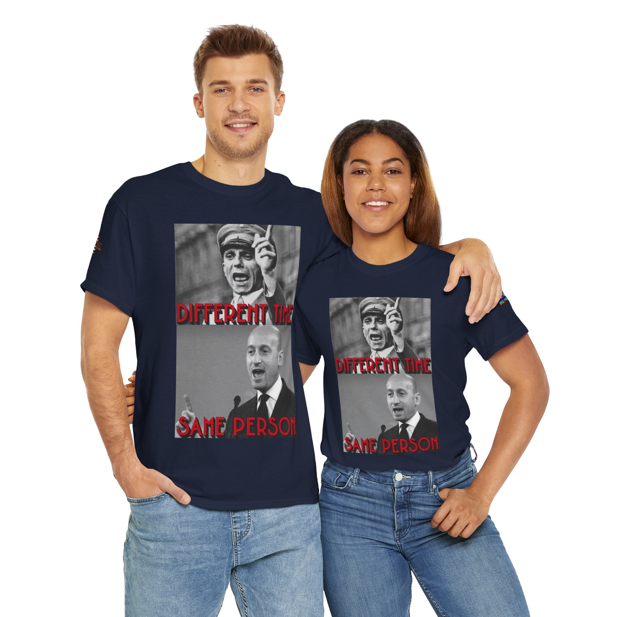 Different Time, Same Person Unisex Heavy Cotton Gildan Tee