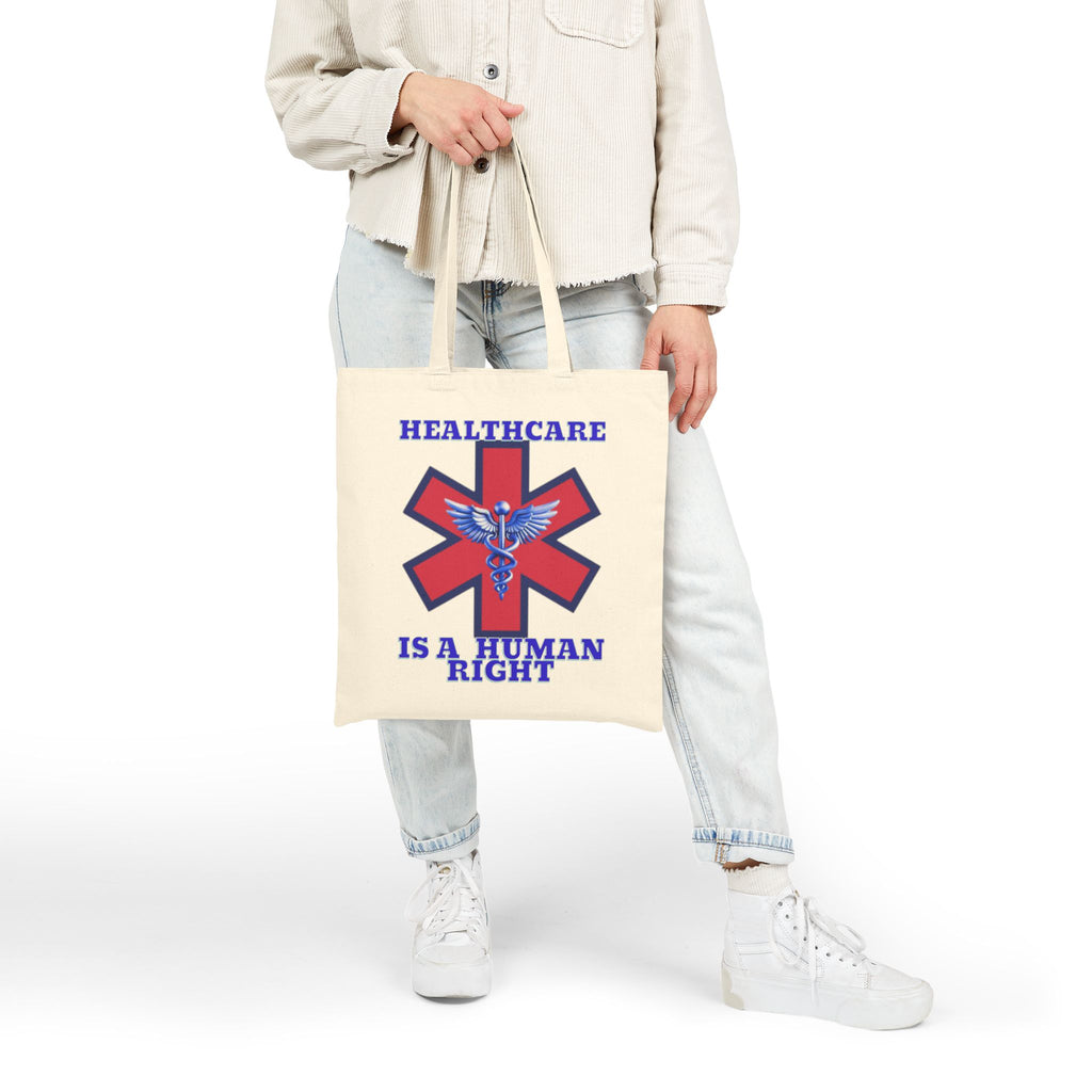 Healthcare is a Human Right Cotton Canvas Tote Bag