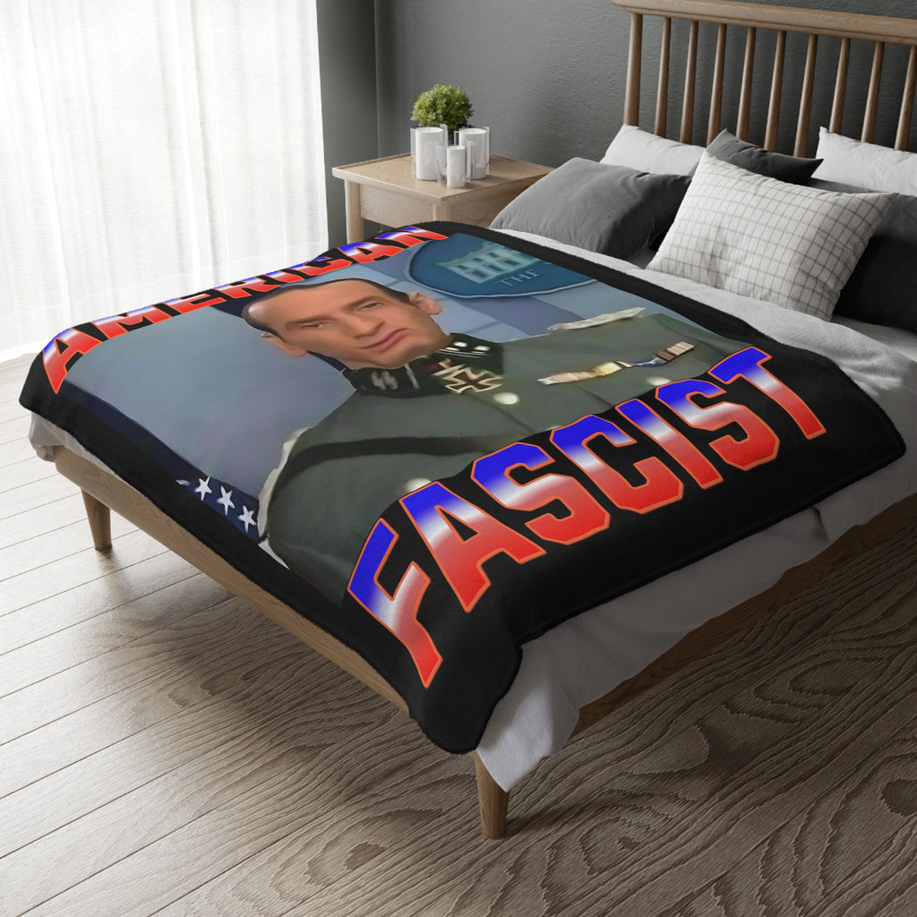 American Fascist 60" x 80" Velveteen Microfiber Blanket