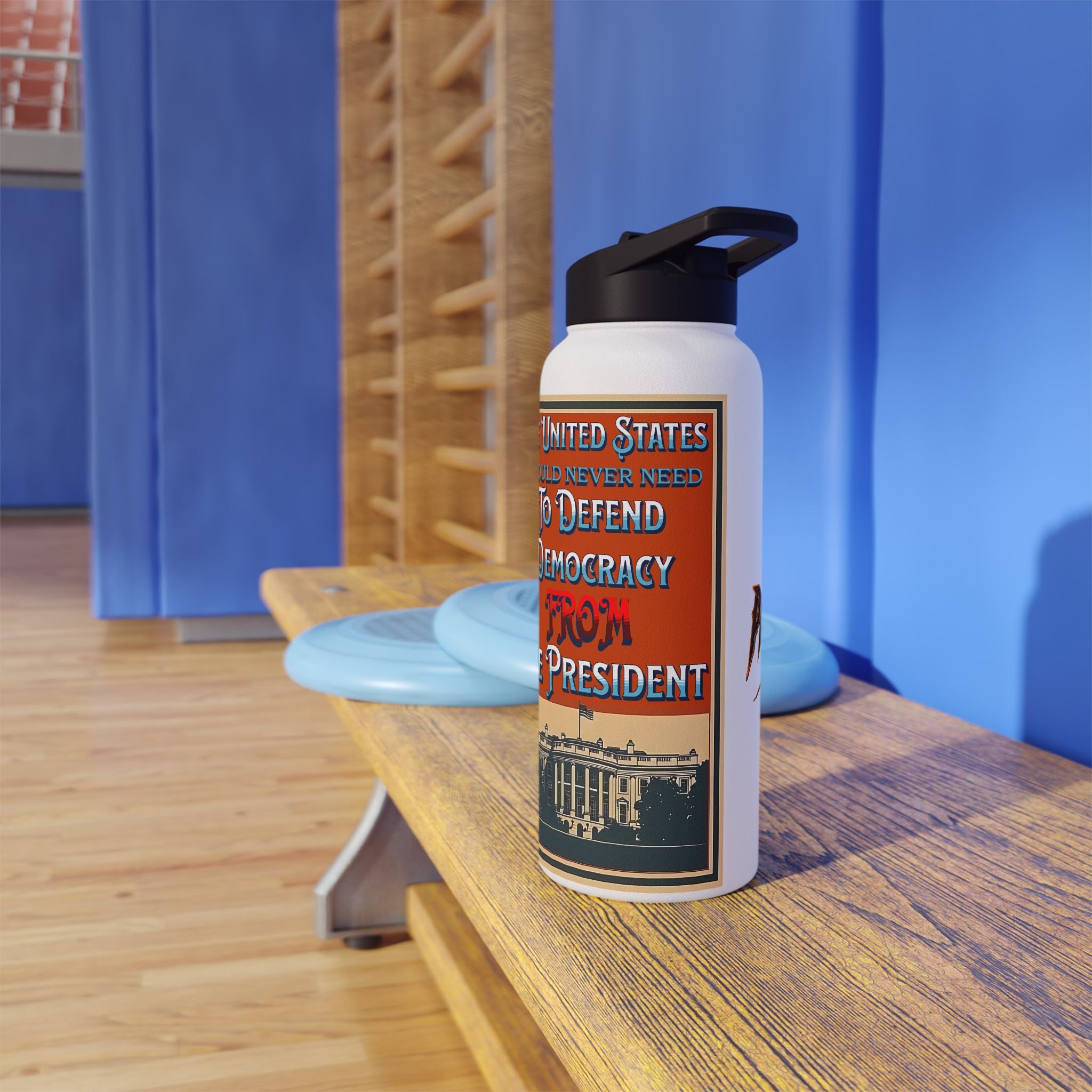 Defending Democracy Insulated 32 oz. Water Bottle