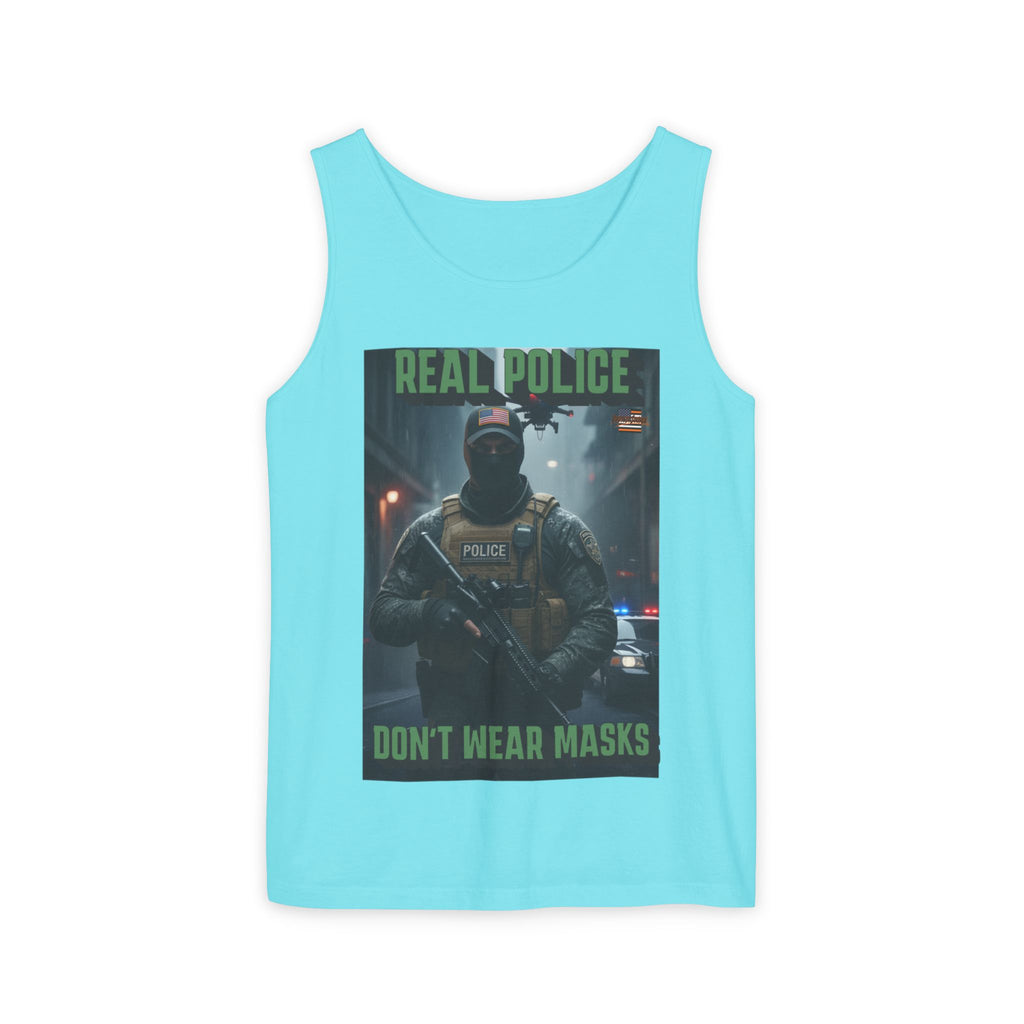 Real Police Don't Wear Masks Unisex Cotton Tank Top