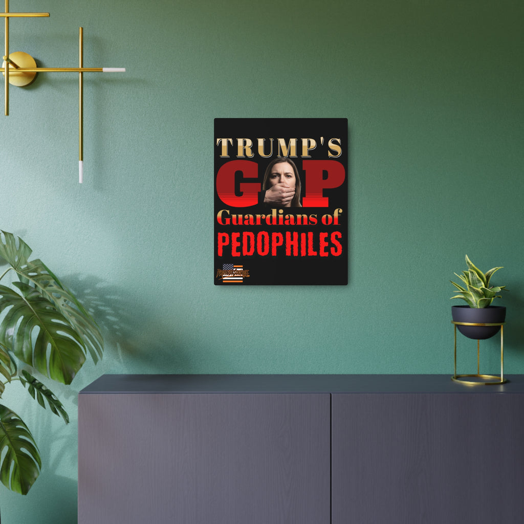 Guardians of Pedophiles 16"X20" Aluminum Metal Protest Sign
