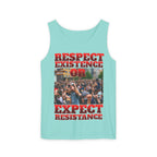 Respect Existence or Expect Resistance Unisex Cotton Tank Top