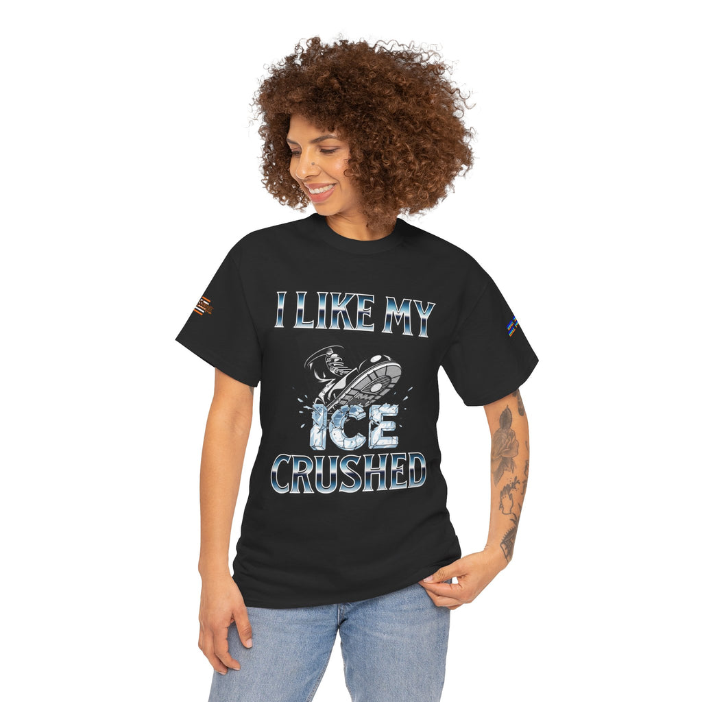 I Like My ICE Crushed Unisex Heavy Cotton Gildan Tee, Casual Wear, Gift for Activists, Comfortable Protest Wear